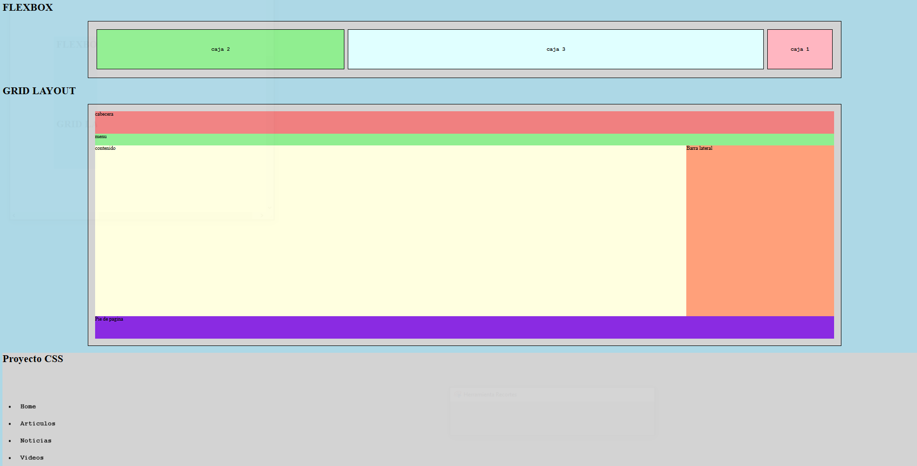 Vista previa de CSS Grid y Flexbox