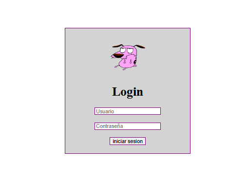 Vista previa de Login PHP